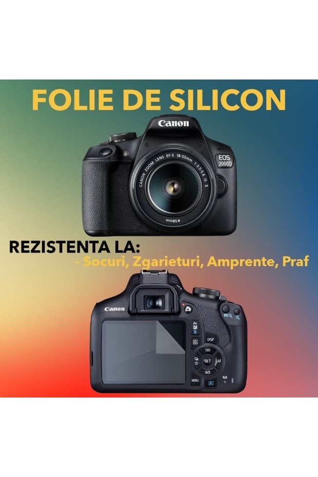 Set de protecție compatibil cu Canon EOS 2000D, Focus Shield - 2