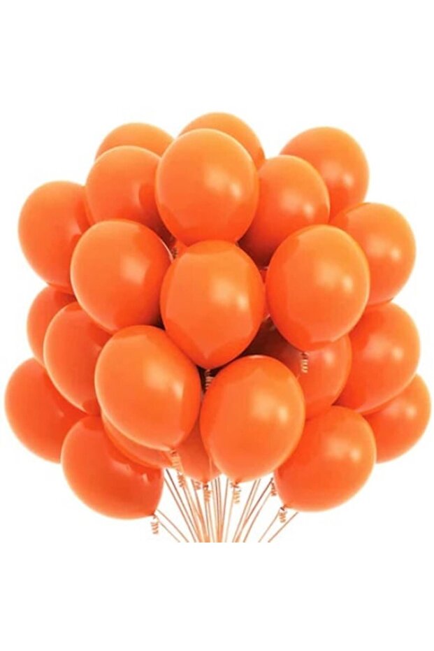 Set 100 baloane portocalii 28 cm - 1