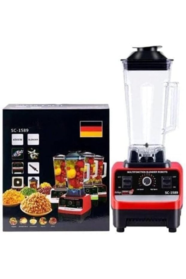 Silver Crust 4500W Heavy Duty Commercial Blender, 2-in-1 Juicer Mixer, 2 Jars, Dishwasher Safe
