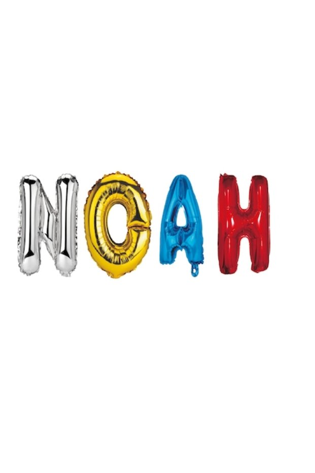 Noah Name Balloon Set, Multicolor, 40Cm