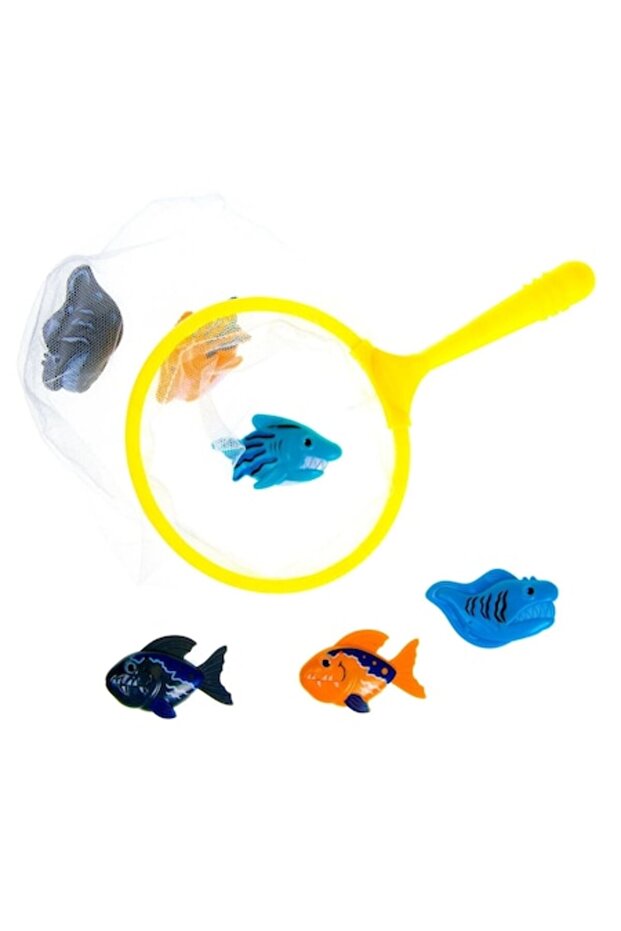 Toy Net with Fish - 7 pcs - 1