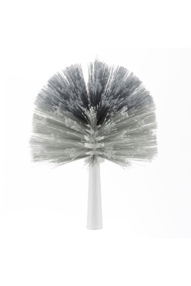 Round Dust Brush, 19 cm, Gray