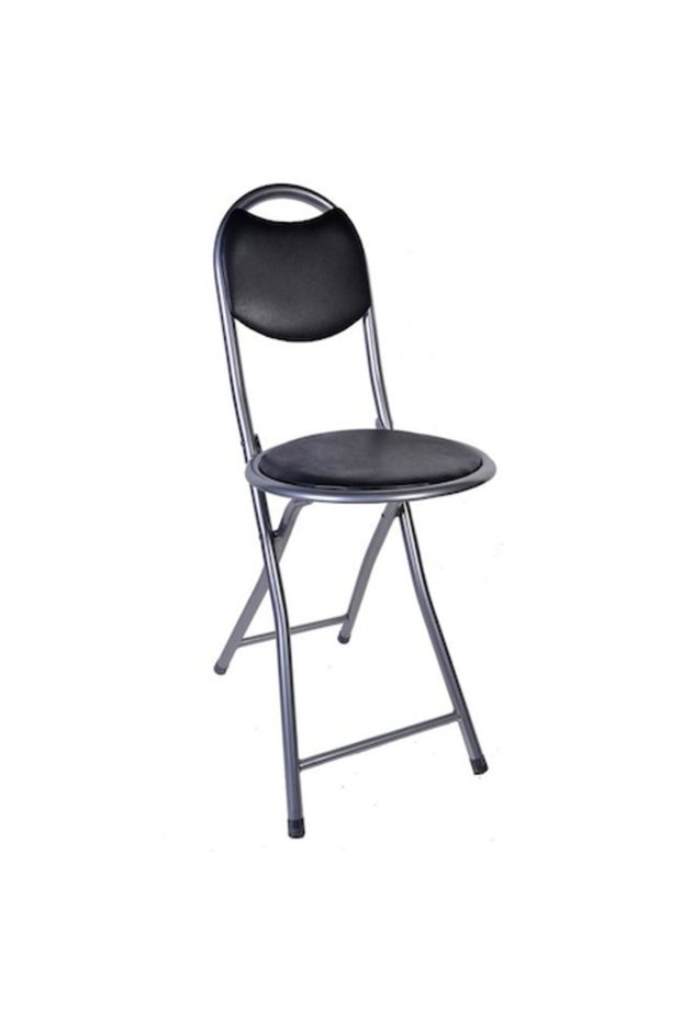 Metallic Stool Black 30x40cm