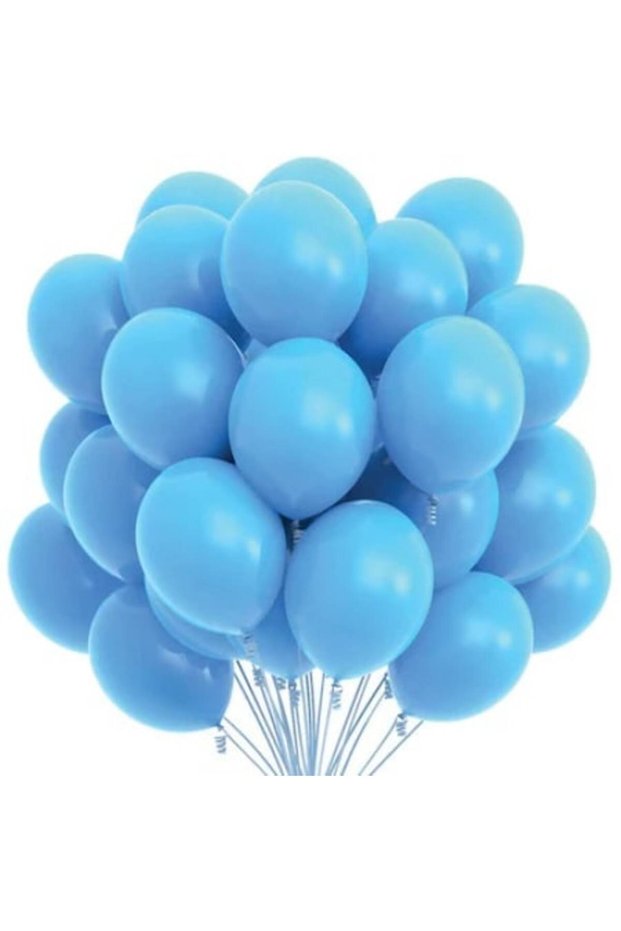 Set 100 baloane albastre 28 cm