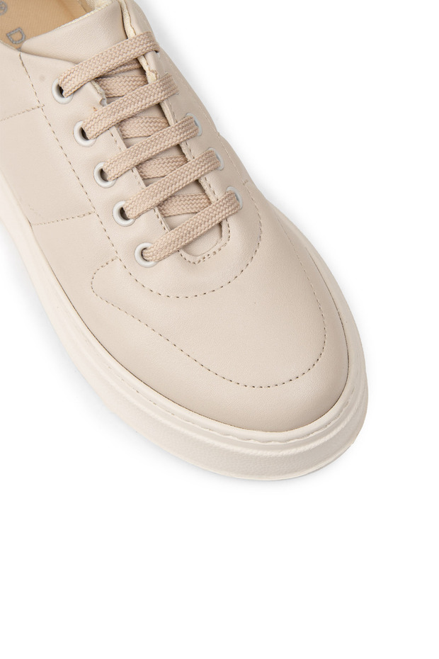 Kadın Bej Sneaker Ayakkabı - 5
