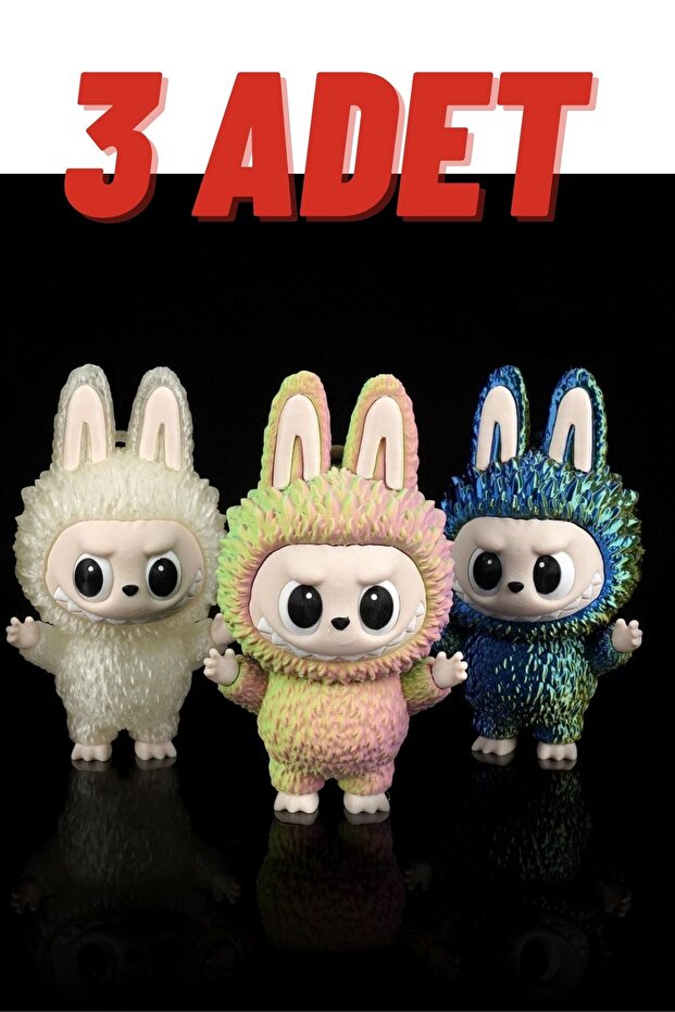 3 Adet Labubu Oyuncak - 1