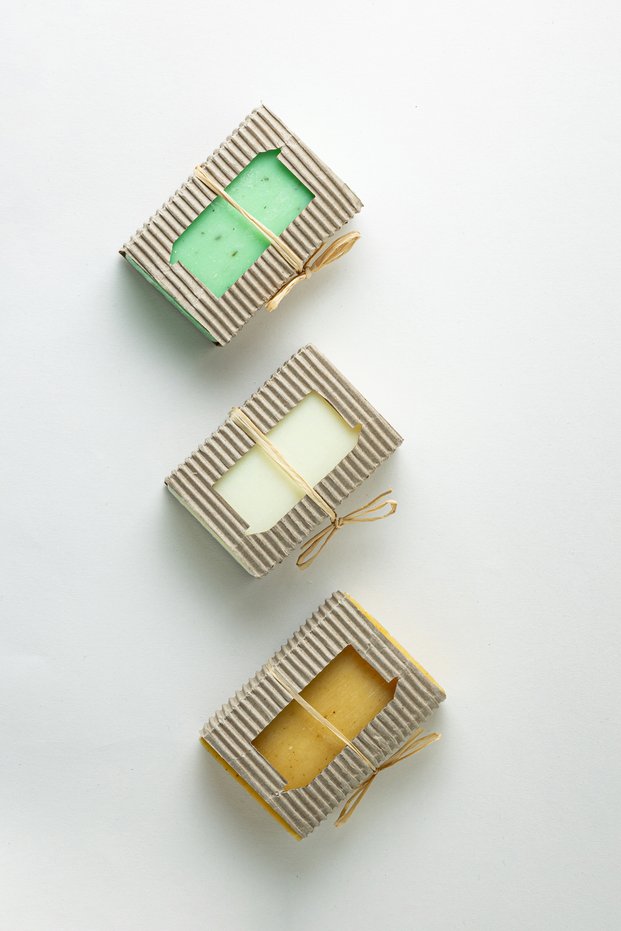 Natural Soap Set of 3 (Turmeric + Sulfur + Aloe Vera) – Moisturizing & Skin Purifying Skincare