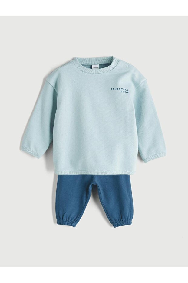 Erkek Bebek Sweatshirt ve Eşofman Alt - 1