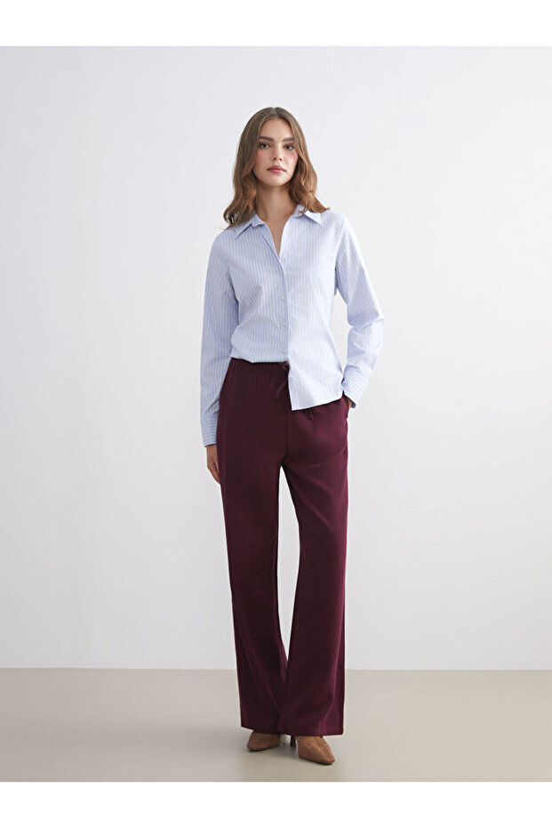 Esvab • Modern & Distinctive Wide-Leg Women's Trousers with Waist Drawstring