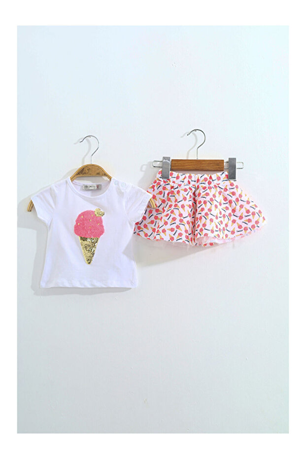 Kız Çocuk Pullu Etekli - 1