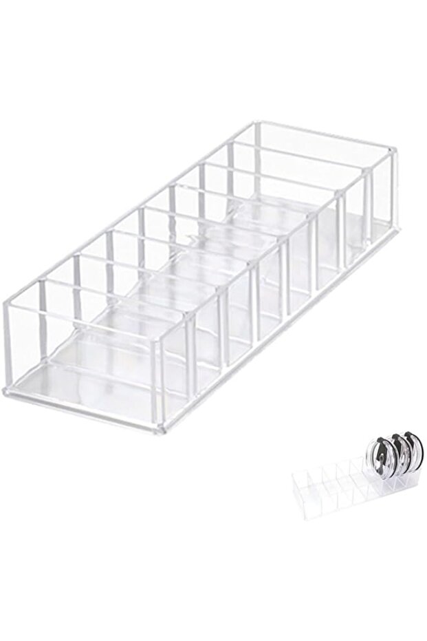 Rayyan Tumbler Lid Organizer, Acrylic Kitchen Cabinet Organizer for Storage Container Lids, Multipur