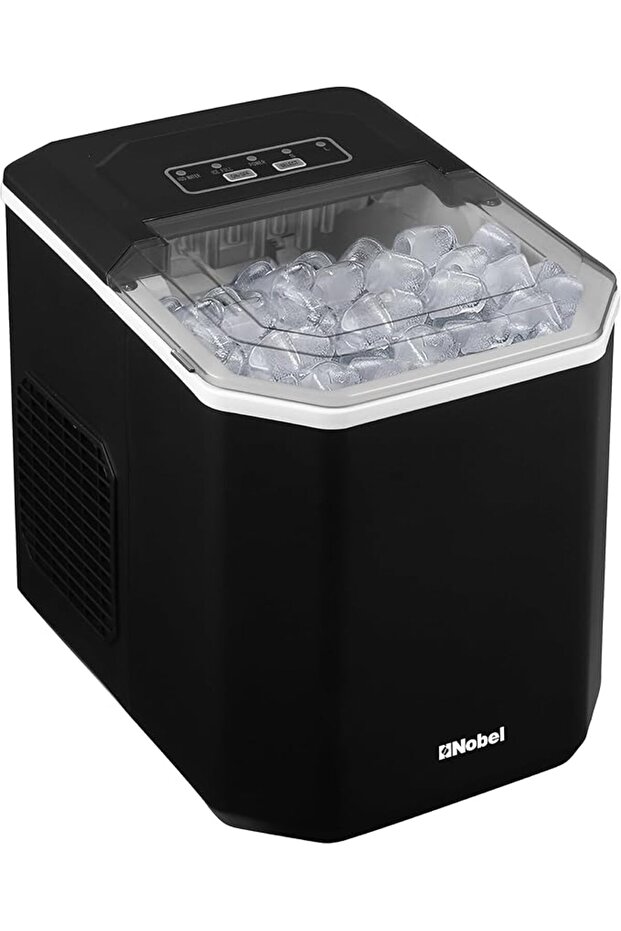 Ice Maker, 12Kgs 25°C Ice Capacity Daily, 1.3L Water Tank Storage, Bullet Ice Cube Shape, Water Sho