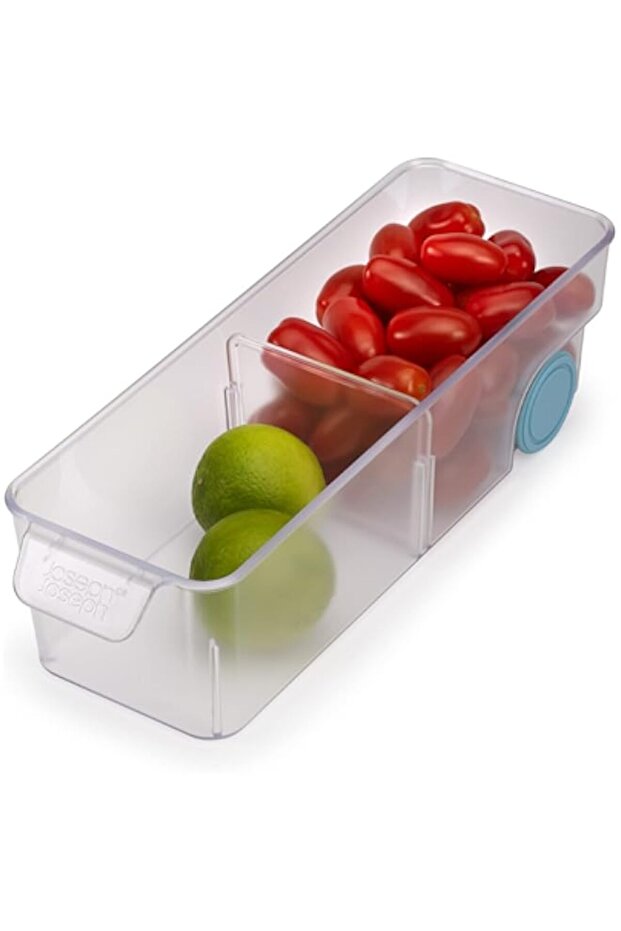 Joseph Joseph FridgeStore - Fridge Storage Bin Drawer organiser with easy-pull handle and wheels for