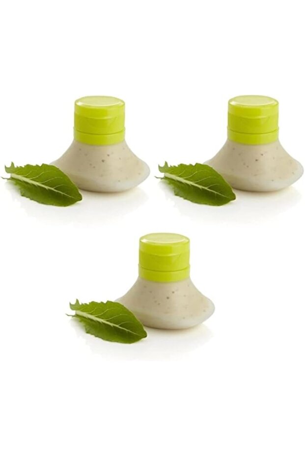 NimbusNote 3 Packs Portable Salad Dressing Containers, Silicone Squeeze Bottle, Leak Proof Cap, Kitc