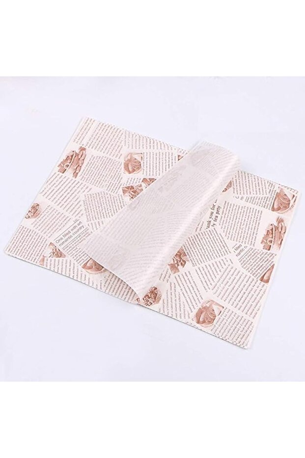100 Pcs Wax Baking Papers Disposable Oilproof Greaseproof Paper Sheets Square Food Packaging Wax Pap