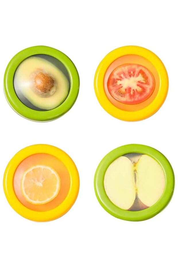 Rayyan Silicone Fruit Vegetable Containers, Food Storage Reusable Holder, Fresh Fruit Storage Contai