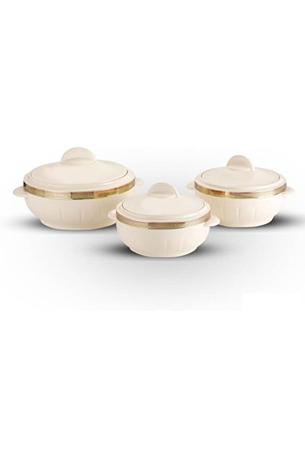 Royalford Casserole 3 Pieces Set, Attractive Insulated Food Containers That are Dishwasher Safe with