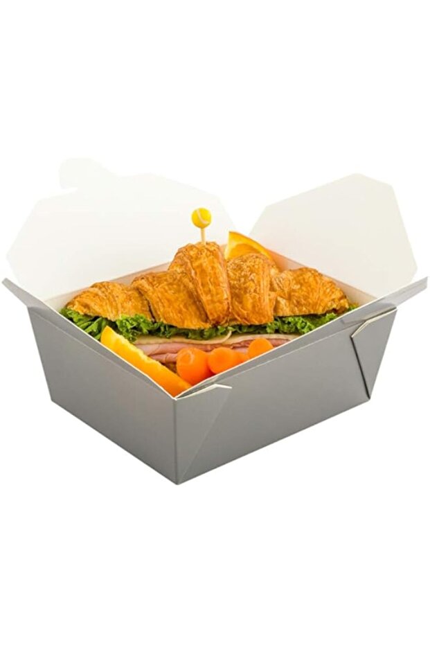 Restaurantware Bio Tek 45 Ounce Take Out Boxes 50 To Go Lunch Boxes - Tab-Lock Closure Heat-Tolerant