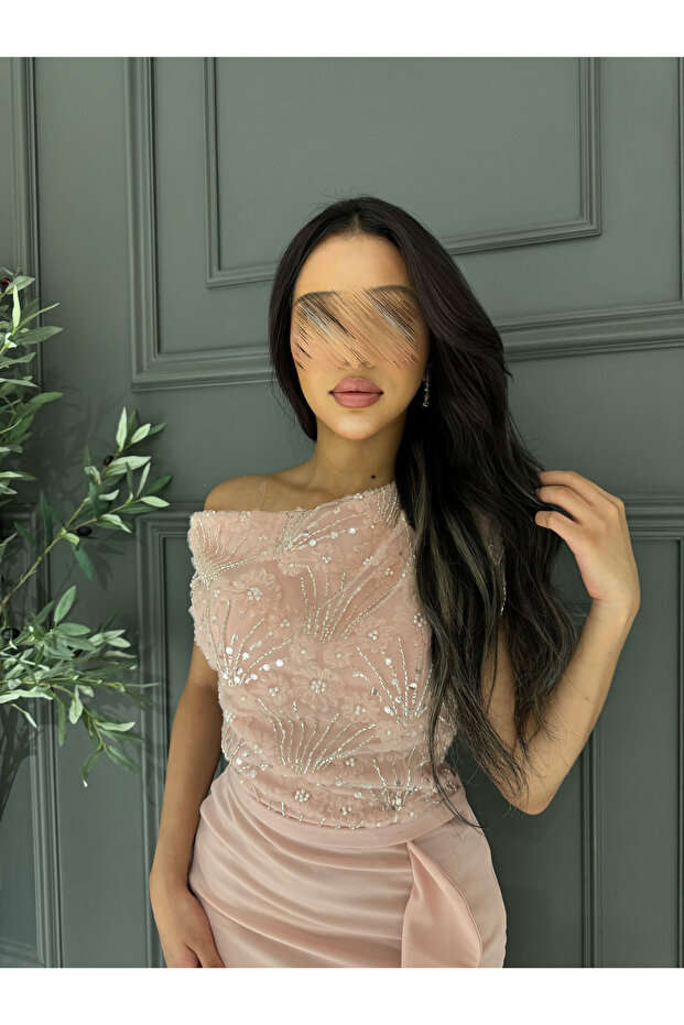 فستان سهرة وردي - 5