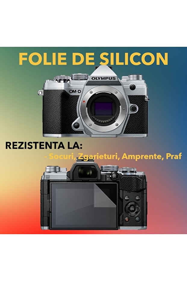 Set protectie compatibil cu Olympus E-M5 Mark III, Focus Shield, 2 folii de Silicon - 2