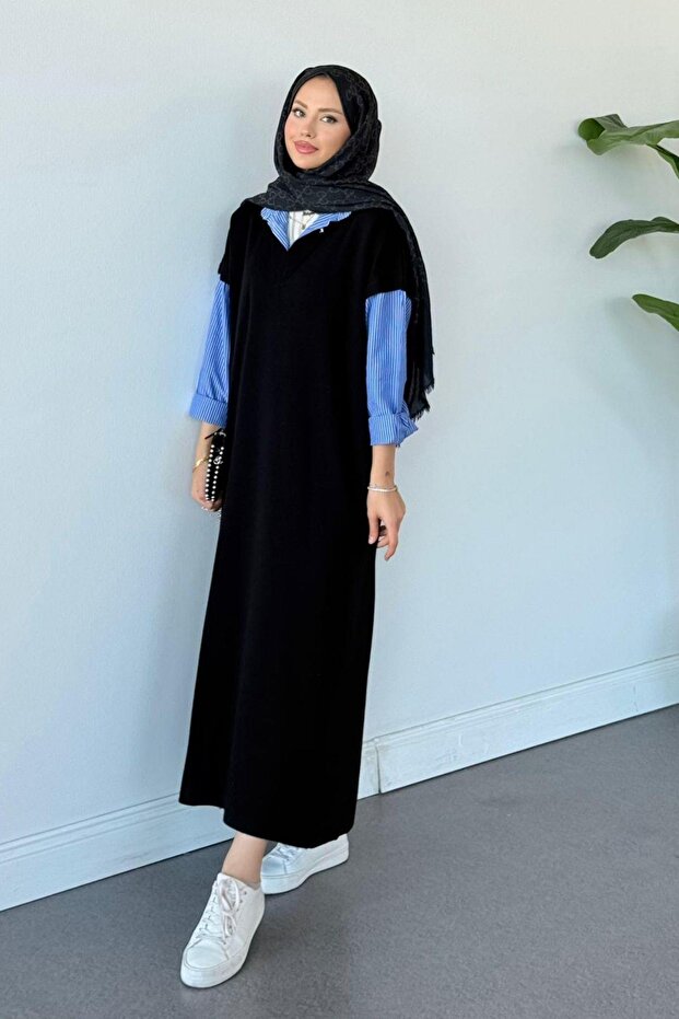 فستان أسود مكافئ