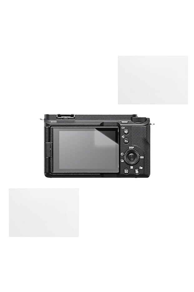 Protective set compatible with Sony ZV-E1, Focus Shield, 2 Durable Silicone Films for E - 1