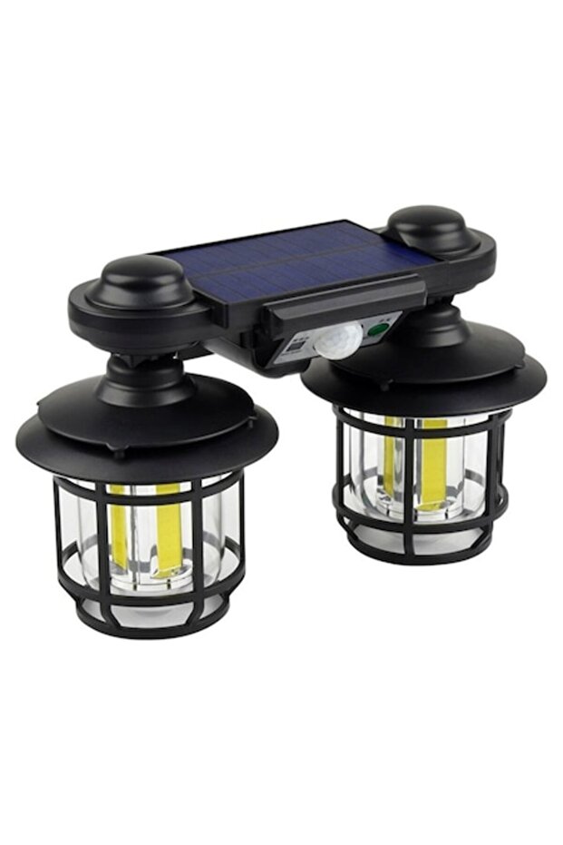 Double Solar Lantern, OPTIM SOLUTION, with Motion Sensor and Remote Control - 1
