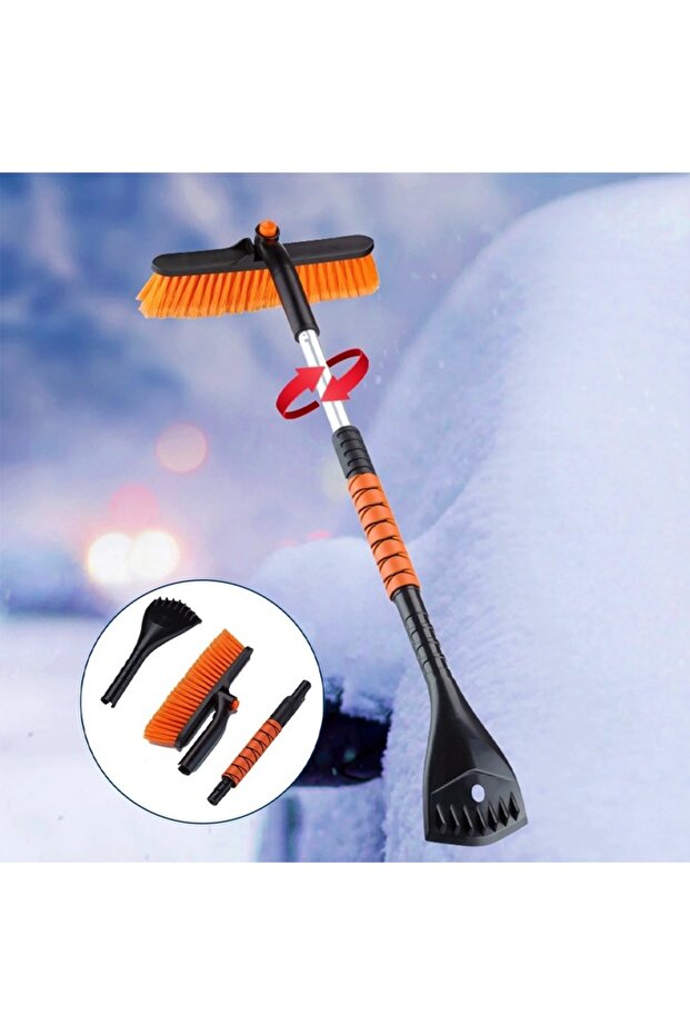 2 in 1 Ice Scraper with Brush - 2