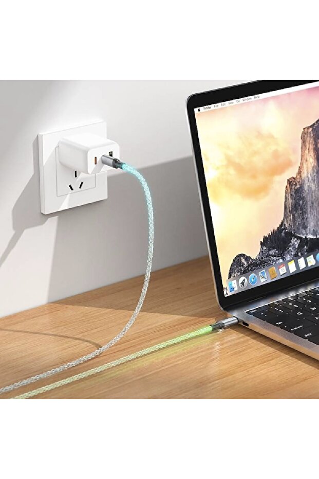 Smart LED Fast Charging Type-C Cable - 2