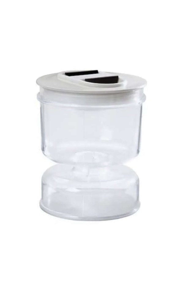 Pickling Jar, OPTIM SOLUTION, Liquid Separator, Airtight, Heat Resistant, Hourglass Type, 800 ml