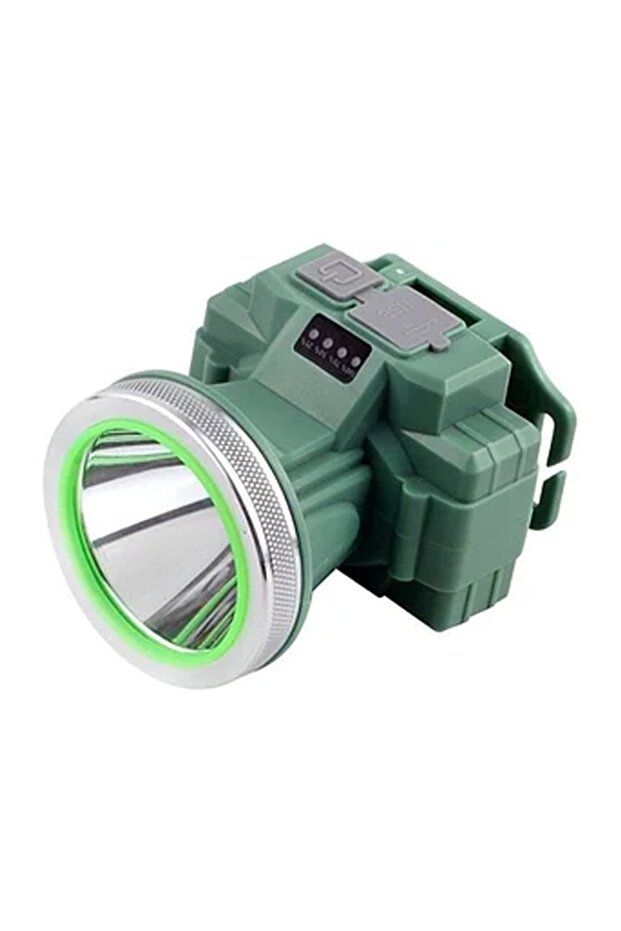 Optim Solution LED Headlamp, Long Zoom Range, USB Rechargeable, Green - 2