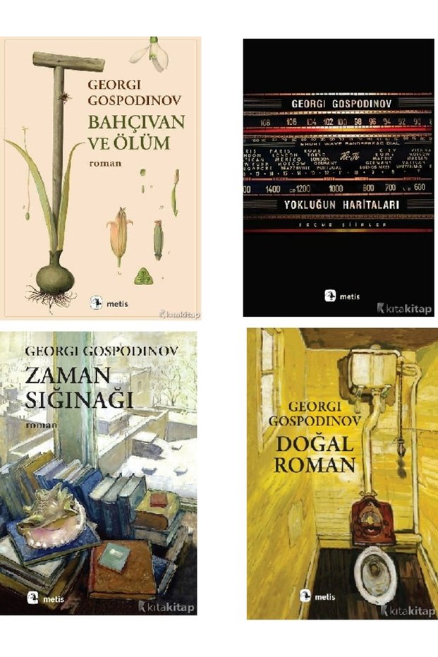 Bahçıvan ve Ölüm - Yokluğun Haritaları - Zaman Sığınağı -Natural Novel- Georgi Gospodinov 4 Books