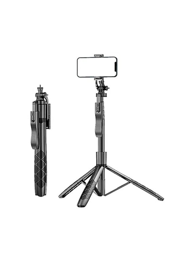 Stick selfie, trepied pentru telefon și cameră - 1