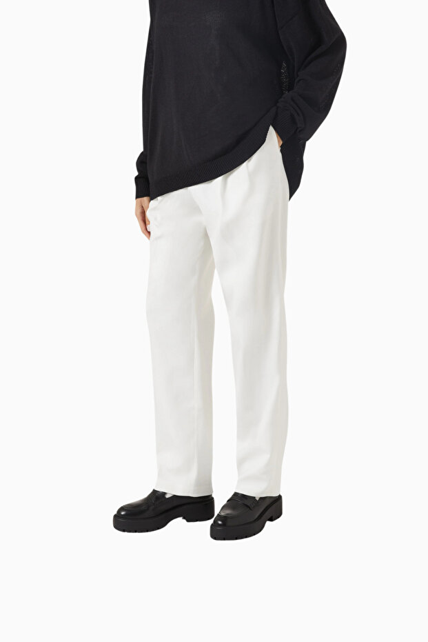 Chunky 40 Deri Penny Strap Detaylı, Kalın Tabanlı Modern ve Lüks Loafer Ayakkabı - 2