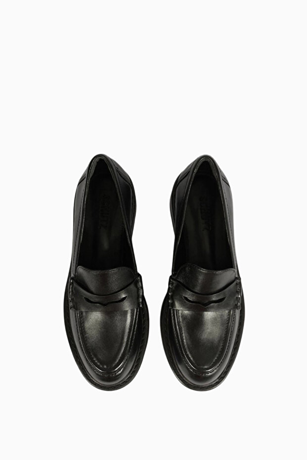 Chunky 40 Deri Penny Strap Detaylı, Kalın Tabanlı Modern ve Lüks Loafer Ayakkabı - 6