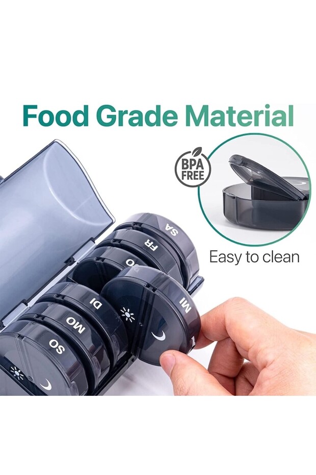 Medication Storage Box, 7 Days, 14 Compartments - 2