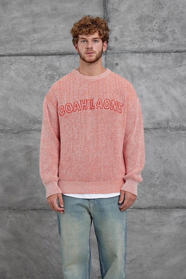 Turuncu Nmrc Örme Oversize Triko - 3