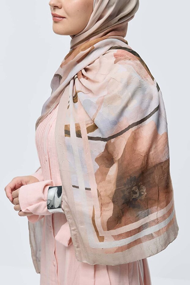 Eylül Desen Bambu Şal - 5