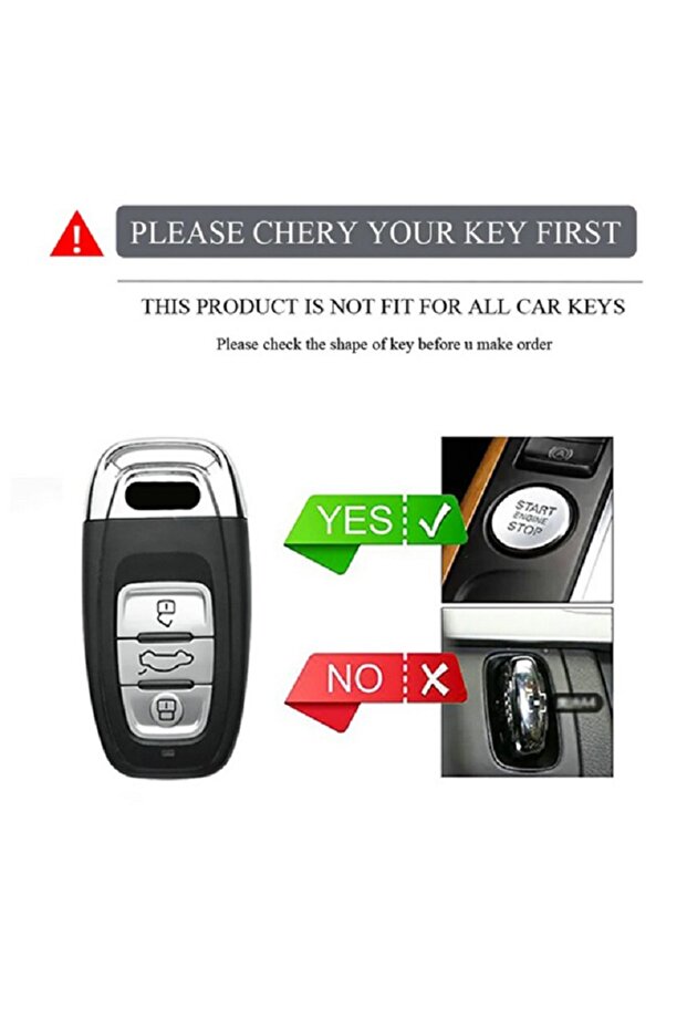 Smart Key Case for Audi A1 A3 A4 A5 A6 A7 A8 Quattro Q3 Q5 Q7 2009-2015 - 6