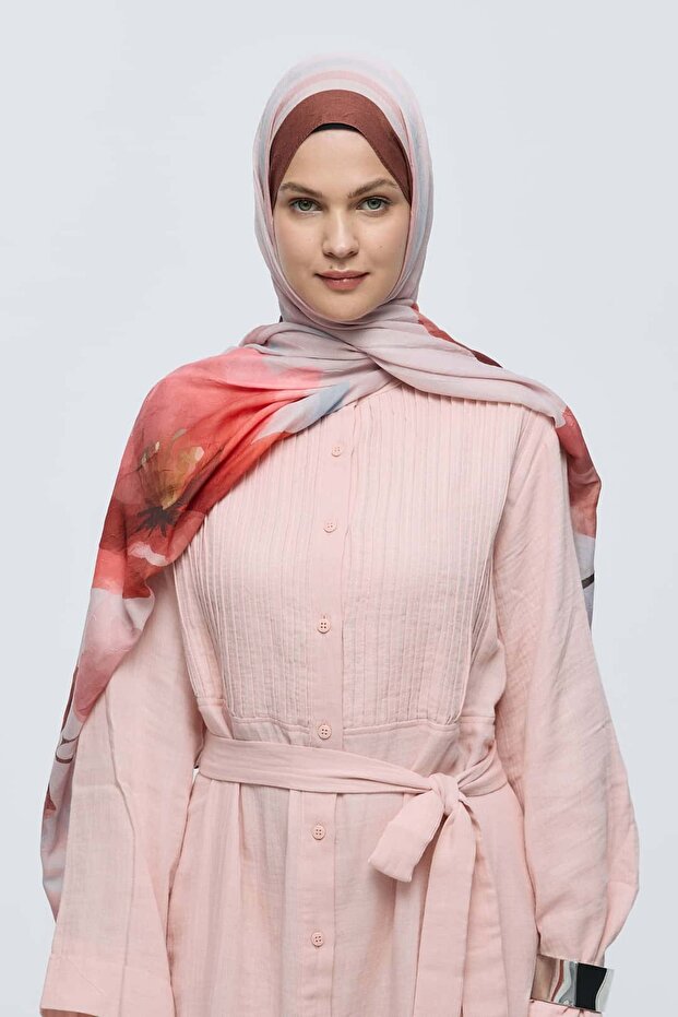 Eylül Desen Bambu Şal - 1