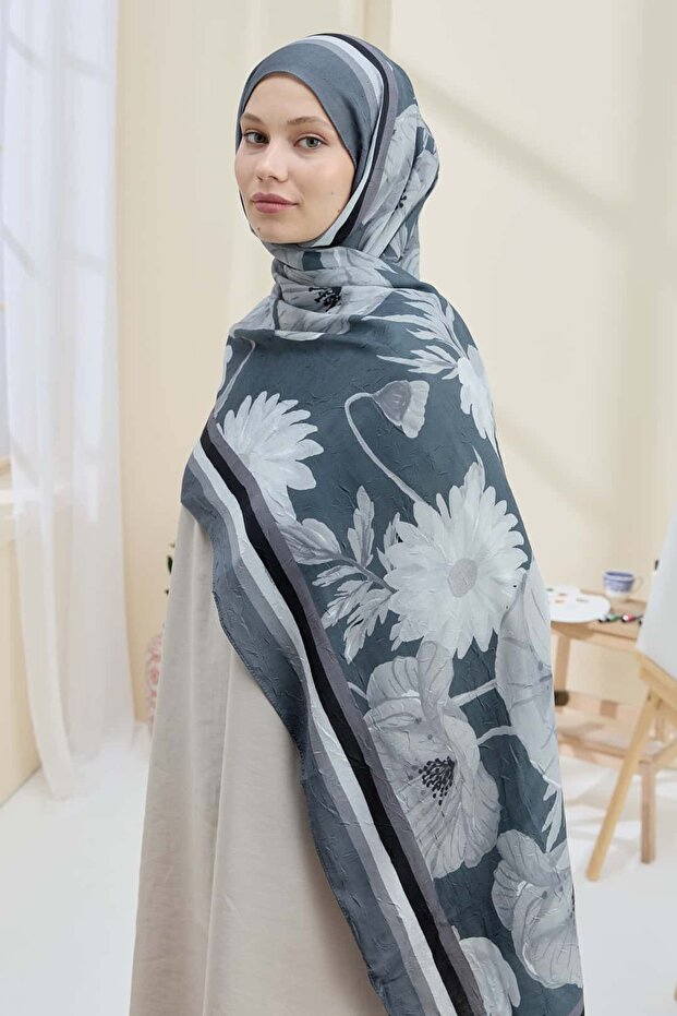 Margarit Desen Bambu Şal - 3