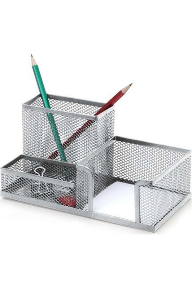 مجموعة ملفات مكتبية فضية اللون - 1