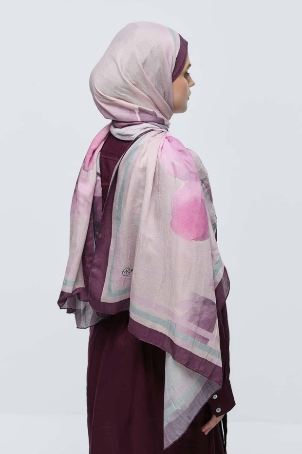 Eylül Desen Bambu Şal - 3