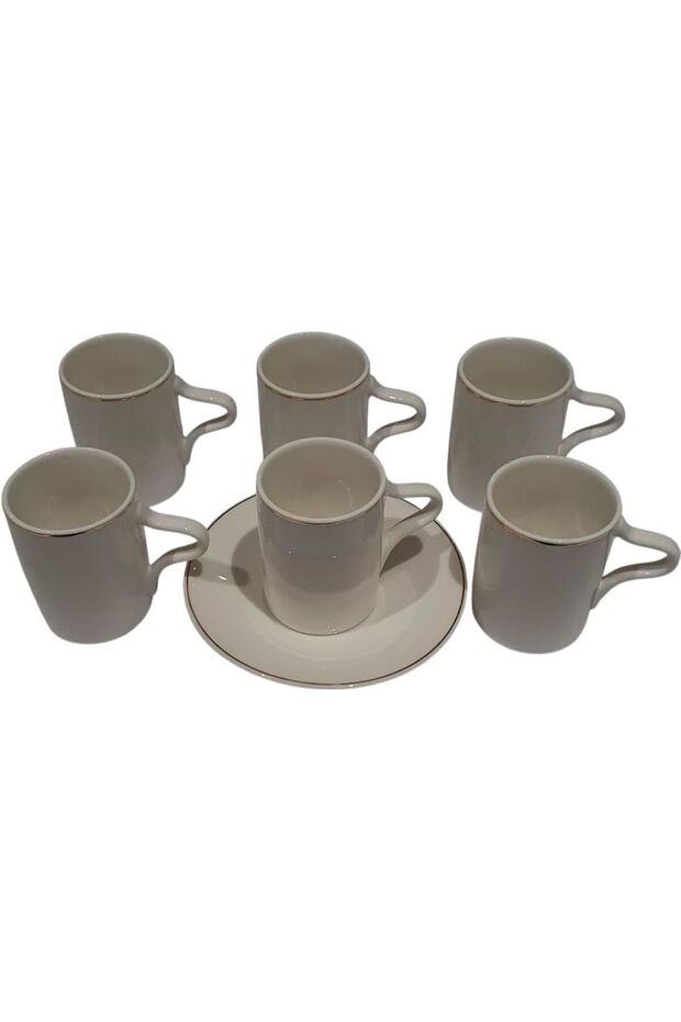 طقم فناجين قهوة وصحن 12 قطعة - 3