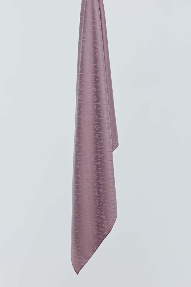 Silky Jacquard Series Mk Line Pattern Shawl - 4