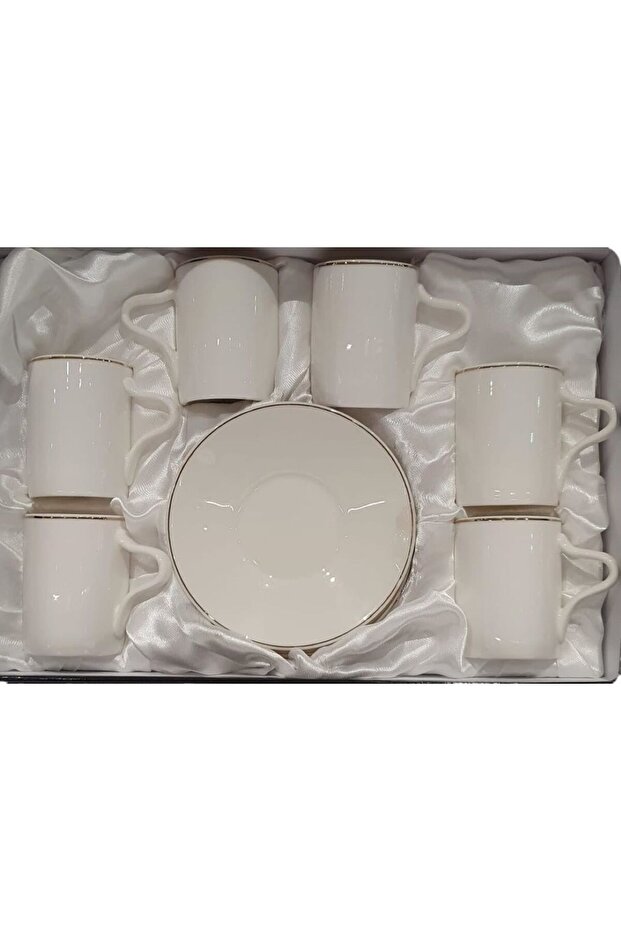 طقم فناجين قهوة وصحن 12 قطعة - 4