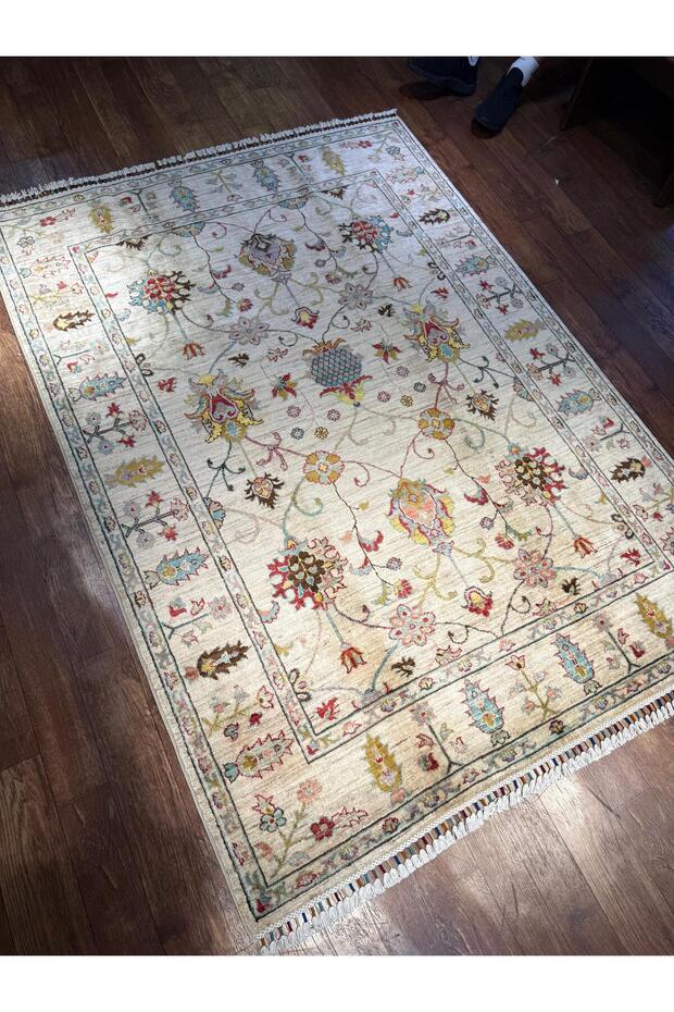 El dokuma Afgan halısı - 4