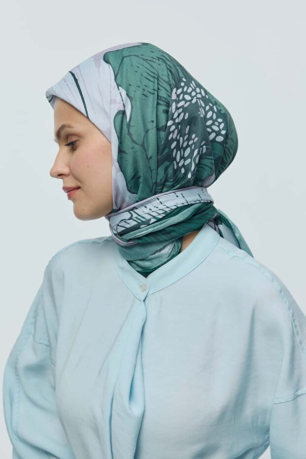 وشاح من الخيزران بنمط الفاوانيا - 3