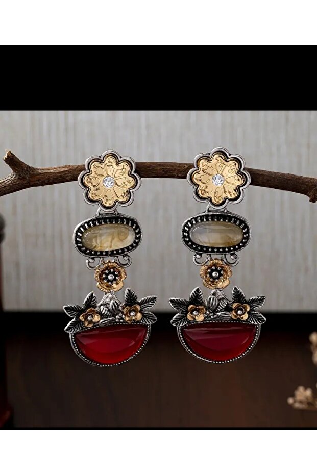 أقراط بنمط الزهور - 2