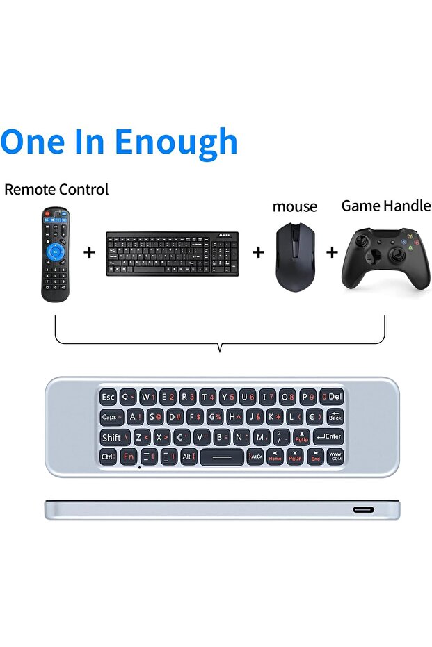 2.4G Air Mouse Wireless Keyboard Voice Control, IR Learning & 6-Axis Motion Sensing Remote - 5
